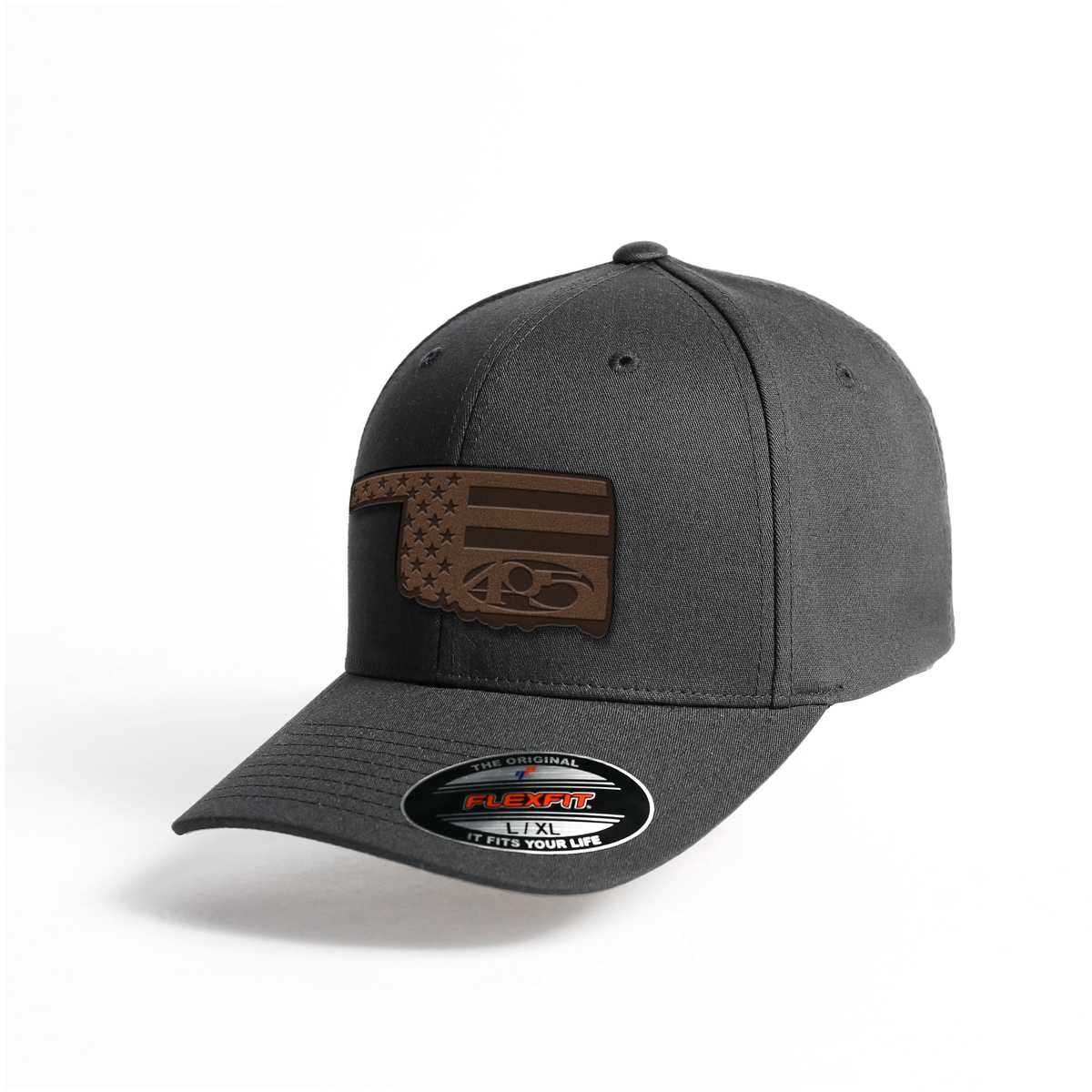 OKC 405 Flag Brn Leather Patch Flex Fit – The Official FNA Store