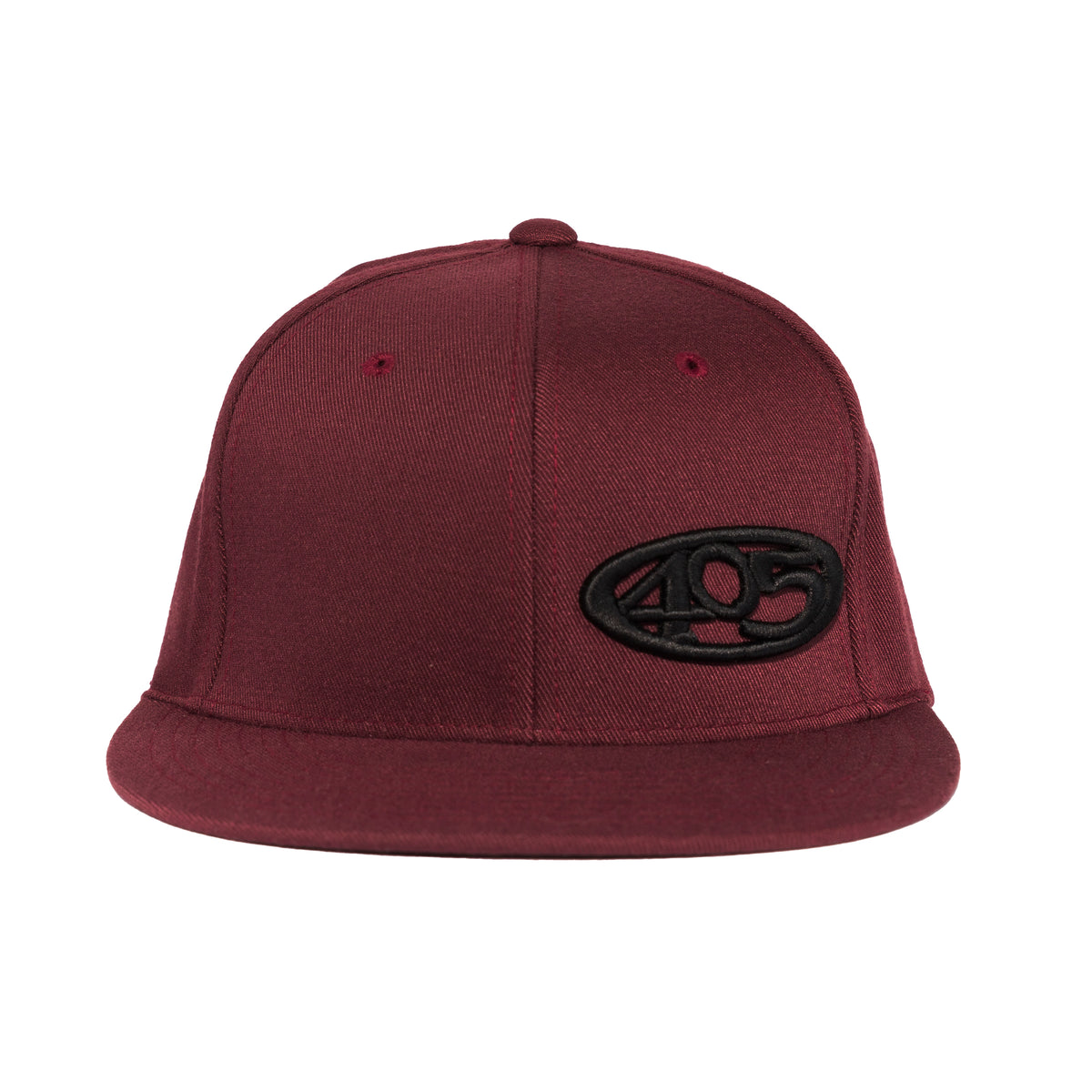 Crimson w/ Black 405 - Flat Brim - Snap Back Hat – The Official