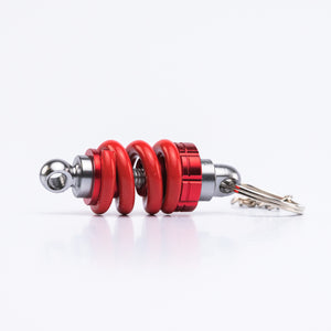 Coil-Over Spring Keychain / Red and Yellow