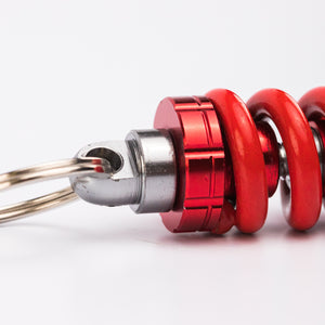 Coil-Over Spring Keychain / Red and Yellow