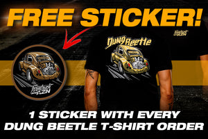 AZN'S Dung Beetle T-Shirt / FREE STICKER INCLUDED