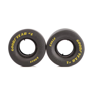 Realistic 1/8 Scale Rubber Tires - Set of Two