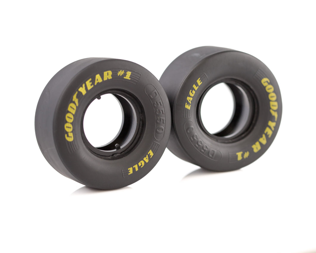 Realistic 1/8 Scale Rubber Tires - Set of Two