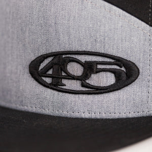 Heather Grey 405 Snapback- Flat Brim Cap