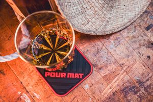 Pour Mat - Miniature Floor Mat Drink Coasters 4-Pack