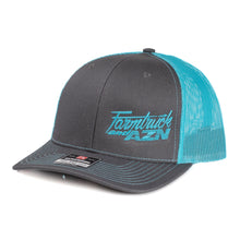 Grey w/ Teal FNA Logo Snap Back Mesh Hat
