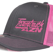 Grey w/ Pink FNA Logo Pink Mesh Snapback Cap