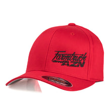 Farmtruck and Azn Logo FlexFit Cap - Red W/ Black