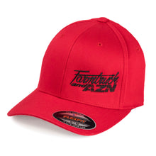 Farmtruck and Azn Logo FlexFit Cap - Red W/ Black