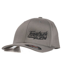Farmtruck and Azn Logo FlexFit Cap - Grey W/ Black