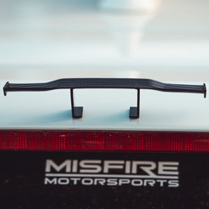 carbon fiber mini wing rear spoiler