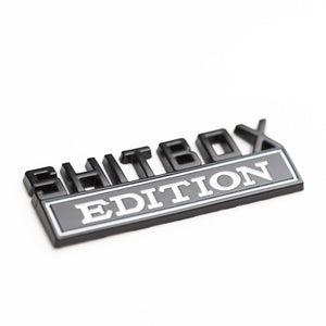 shitbox edition car emblem badge