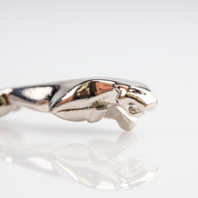 Jaguar Hood Ornament Metal Keychain