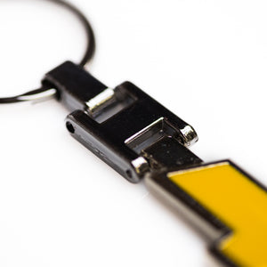 Chevy Yellow Bowtie Badge - Metal Keychain