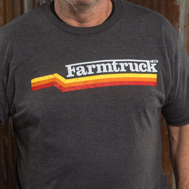 Farmtuck Tonka Stripe Tee / Dark Grey Ash