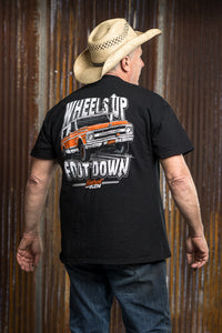 Wheels Up, Foot Down! Farmtruck T-shirt