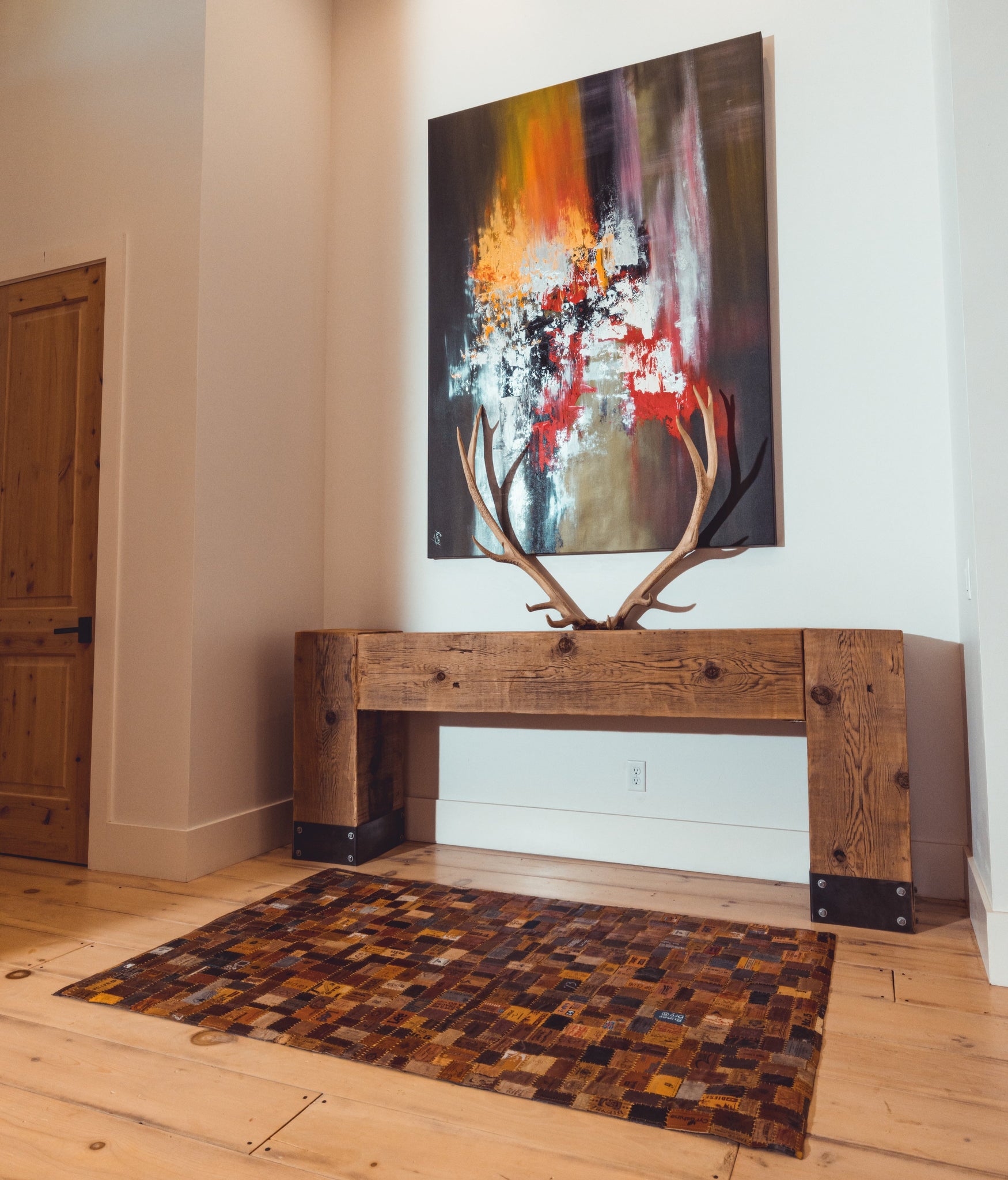 Jean Tag Rug Leather Repurposed Jean Tag Floor Rugs - Designed by F&A – The Official ...