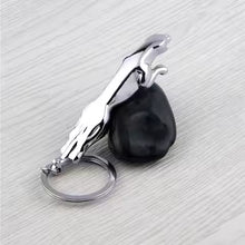 Jaguar Hood Ornament Metal Keychain