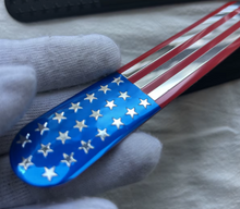 USA Metal Flag Badge