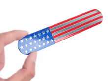 USA Metal Flag Badge