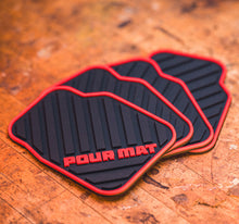 Pour Mat - Miniature Floor Mat Drink Coasters 4-Pack