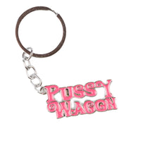 P*ssy Wagon Metal Keychain