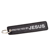 Warning - Protected by Jesus - Keychain