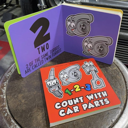 eatsleeprace kids book count with car parts