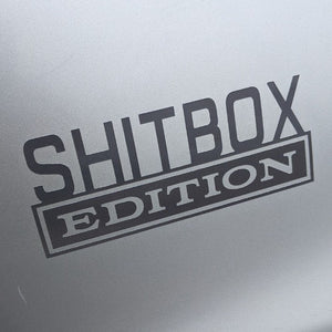 shitbox edition sticker car crappy car stickers decal decals