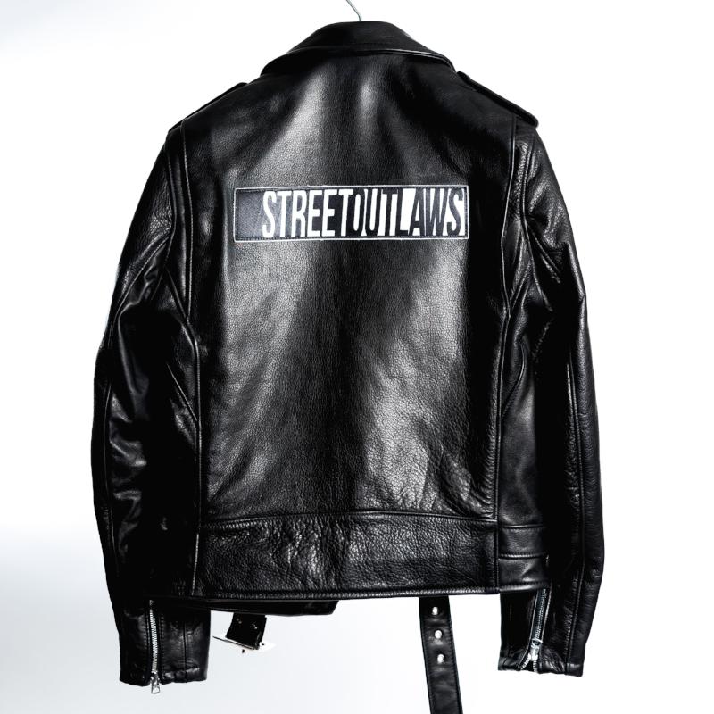 Street Outlaws Schott Steerhide Leather Motorcycle Mens Jacket