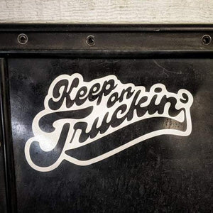 keep on truckin farmtruck sticker stickers decal decals