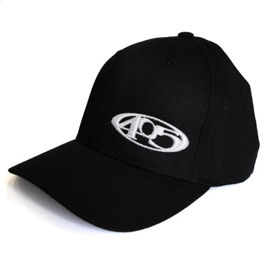 A black baseball cap with the white text '405' on the front.