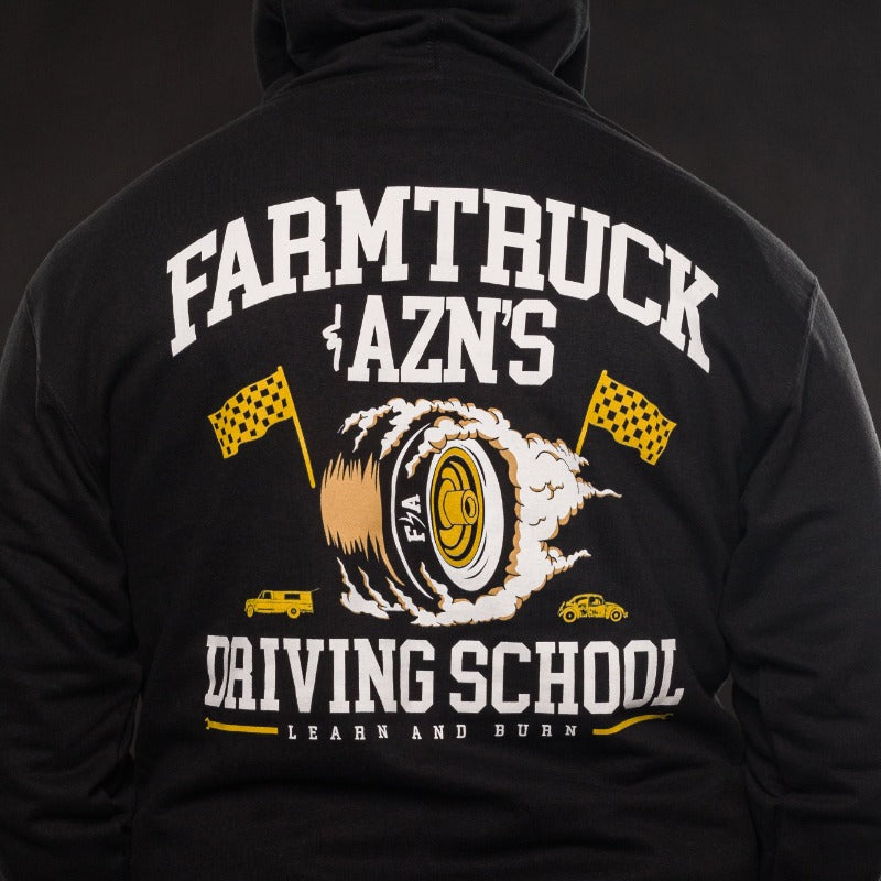 FARMTRUCK AND AZN DRIVING SCHOOL LEARN AND BURN STREETOUTLAWS pullover