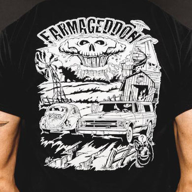 Farmtruck and Azn Logo T-Shirt  Black