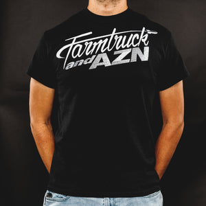 Farmtruck and Azn Logo T-Shirt  Black