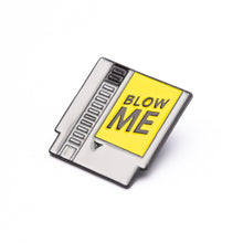 "Blow Me" Retro Video Game Cartridge - Metal Enamel Pin