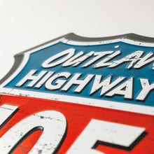 "Outlaw Highway 405" Metal Highway Sign