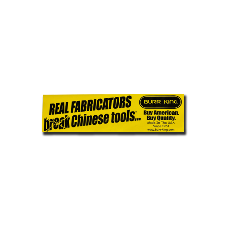 burr king fabrication tools made in usa farmtruck and azn decals stickers