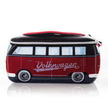 VW Collection - VW T1 Bus 3D Neoprene Small Universal Bag - RED/BLACK - GREEN/PEACE