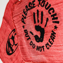 Farmtruck Shop Rag "Please touch but don't clean" Red or Orange