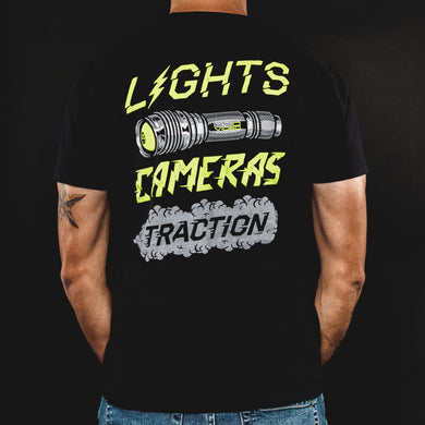 405 - Lights Camera Traction Tee