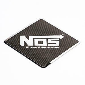 NOS (Nitrous Oxide System) Chrome and Carbon Fiber Decal