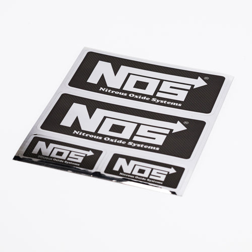 NOS Chrome and Carbon Fiber Sticker Sheet