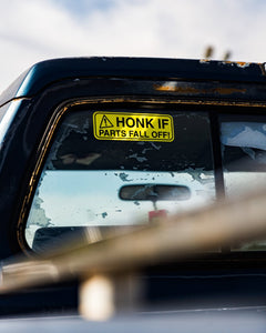 honk if parts fall of sticker stickers decal decals