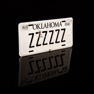 zzzzzz sleeper farmtruck plate license plate 405 okc azn oklahoma