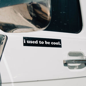 i used to be cool van sticker decal mom car farmtruck and azn 405 okc funny decal