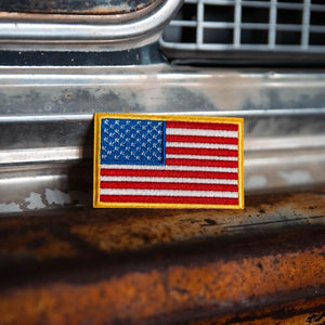 american flag patch america oklahoma 405 okc farmtruck and azn patriot usa USA