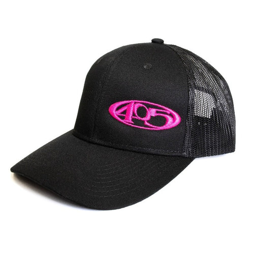 Black w/ Pink 405 Trucker Hat