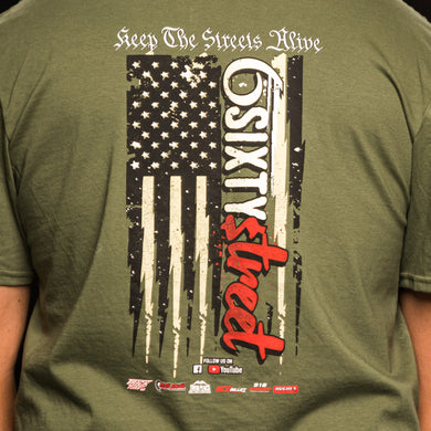 6 Sixty Street - Street Constitution Flag T-shirt