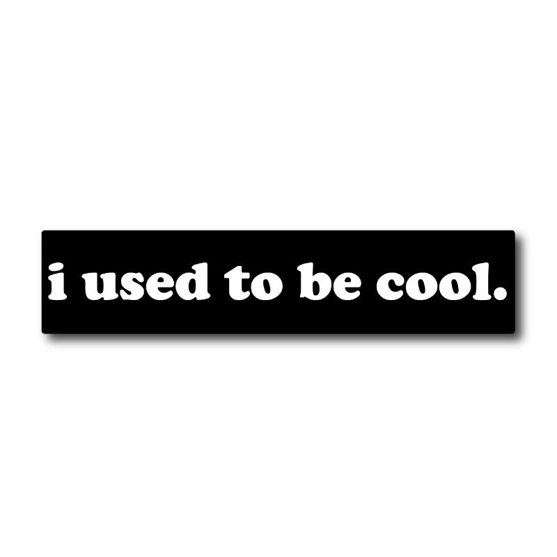 we used to be cool poster